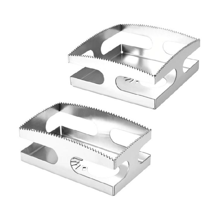 

Square Slot Cutter Stainless Steel Drywall Oscillating Tool, Upgrade 2Pcs Outlet Cutout Tool Electrical Box Cutter срібний