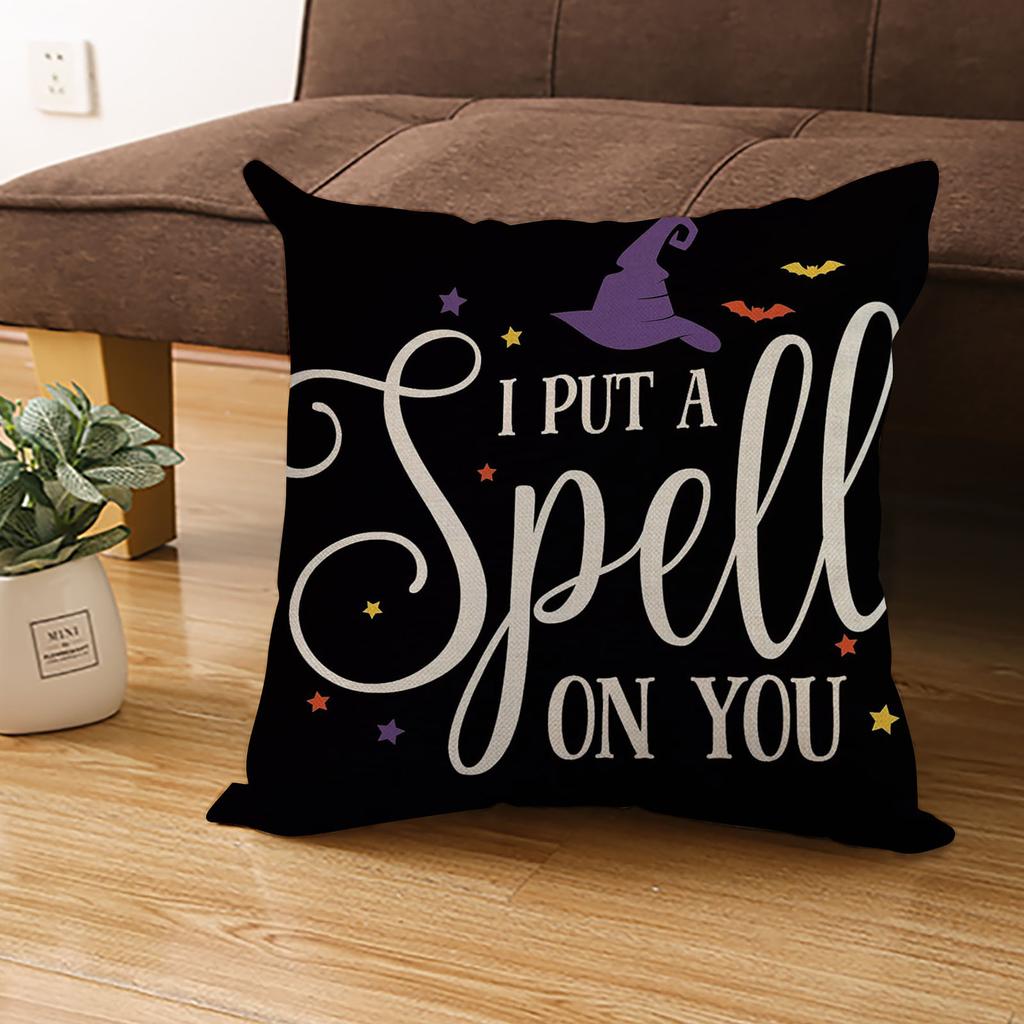 Halloween Throw  Cover Case Decorations 18 X 18 Inch Home Decorations Cushion Case For Sofa Couch Set Of 4