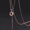 Geometric Elegant Long Sweater Chain For Women Stylish Versatile Accessory In White Gold And Gold Rose
