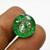 Natural Green Emerald Loose Gemstone 8.70 ct Round Cut Flawless for Jewelry Making and Crafts