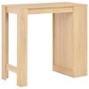 VidaXL Bar Table with Shelf Oak 110x50x103 Cm