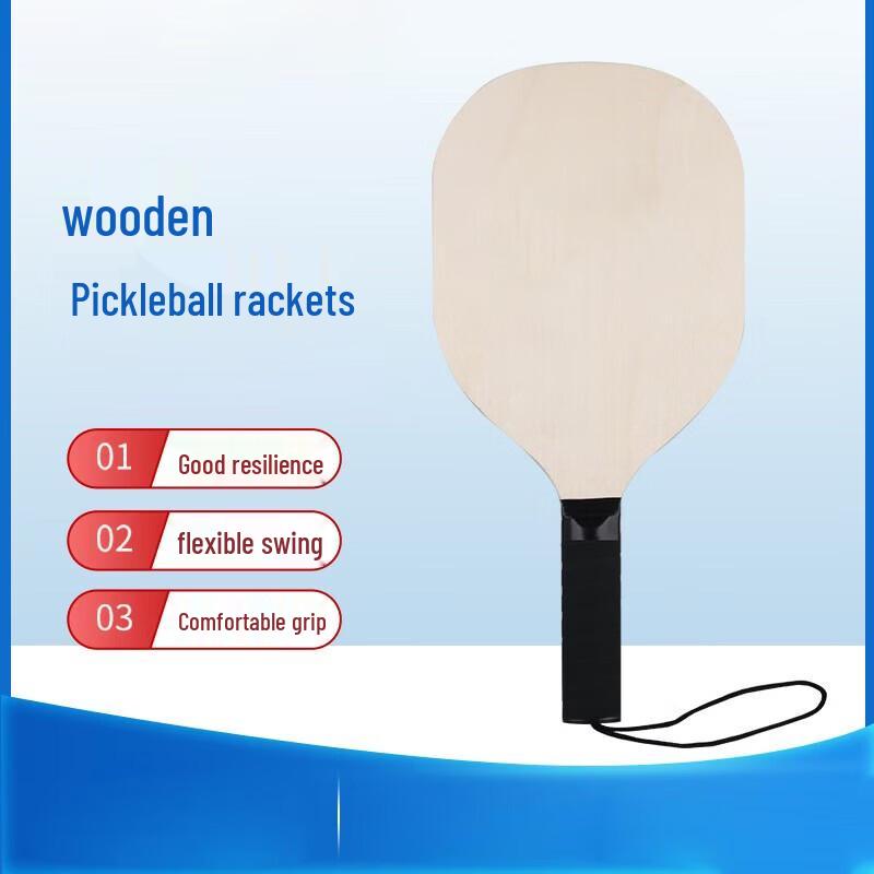 WEZHO Wooden Pickleball Paddle Set (2-Pack)