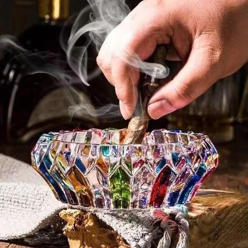 European Style Crystal Glass Ashtray