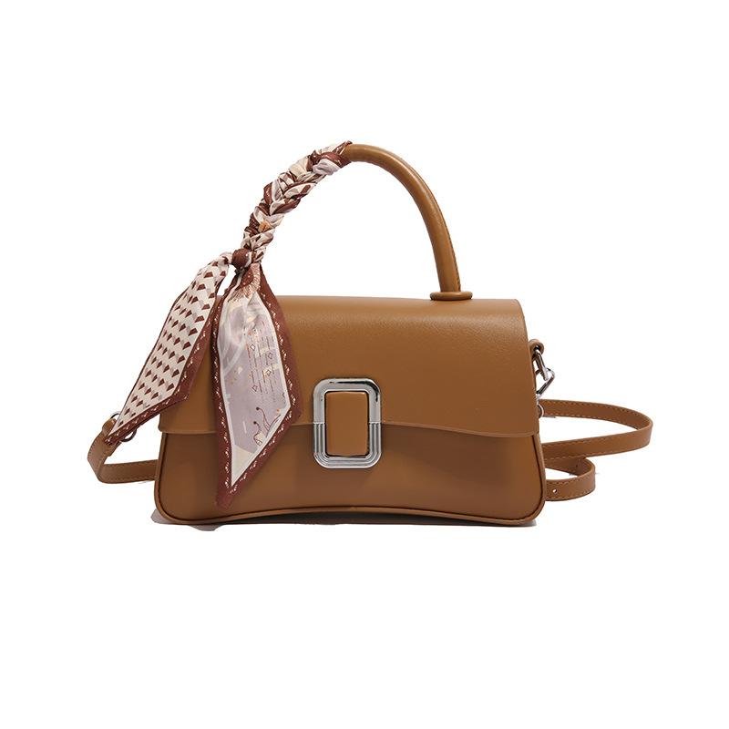 New Retro Portable Small Square Bag Women's Bag Trendy Versatile Shoulder Texture Fashionable Commuter Messenger Handbag