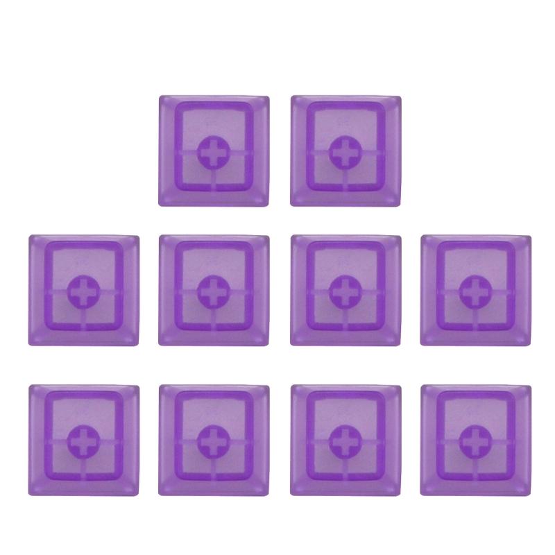 10Pcs Transparents PC Original Height Keycaps Mechanical Keyboards Keycaps Matte Frosteds Keycaps For Game Lovers