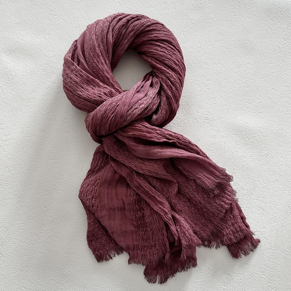 

Осень Зима Хлопок Лен Мужской Шарф Мягкий Теплый Шейный Платок Короткий Шарфы с Кисточками Повседневные Мужские Аксессуары Буфанды Шали