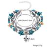 Shell Beach Starfish Jewelry Turtle Pendant Bracelet 2-piece Couple Gift Set Women Fashion Elegant Anklet