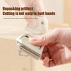 Mini Ceramic Blade Auto-Retract Safety Box Cutter, Magnetic Storage, Wall Mount - Portable Courier Box Opener