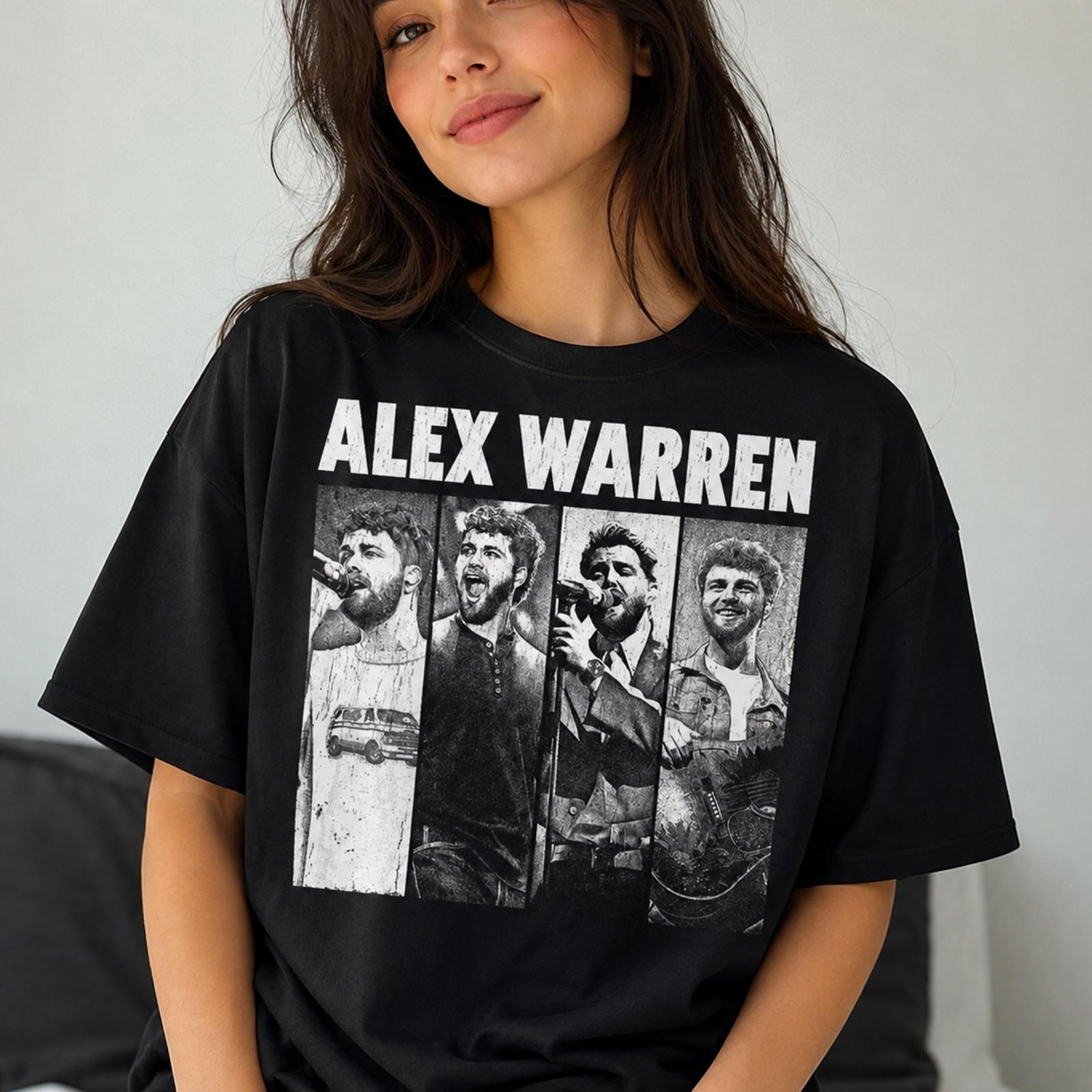 Alex Warren Tour 2026 Vintage Concert Graphic T Shirt S-5XL M