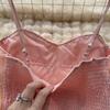 Summer Women's Camisole French Mesh Three-dimensional Flowers High Waist Short Camisole Vest Chic Wrap Tops