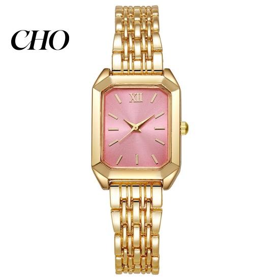 Light Luxury Watch Ladies Style Square Dial Steel Modern Minimalist Strap Embellishment for Office Party Date Night Women Quartz