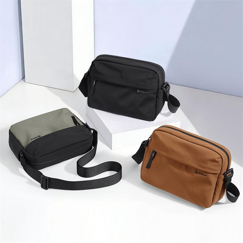 Shoulder bag, casual crossbody bag, men's and women's lightweight outdoor sports cycling commuting iPad bag, travel small square bag