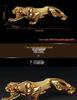 Golden Leopard Car Perfume Ornament: Creative Center Console Decoration for Men