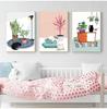 CREATE&RECREATE Nursery Posters And Prints Animals Wall Art Cats Canvas Painting Decoration Pictures For Kids Room No Frame