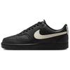 Court Vision Synthetic Leather Breathable Support Low Top Skateboard Shoes Women's Black IR1387-001