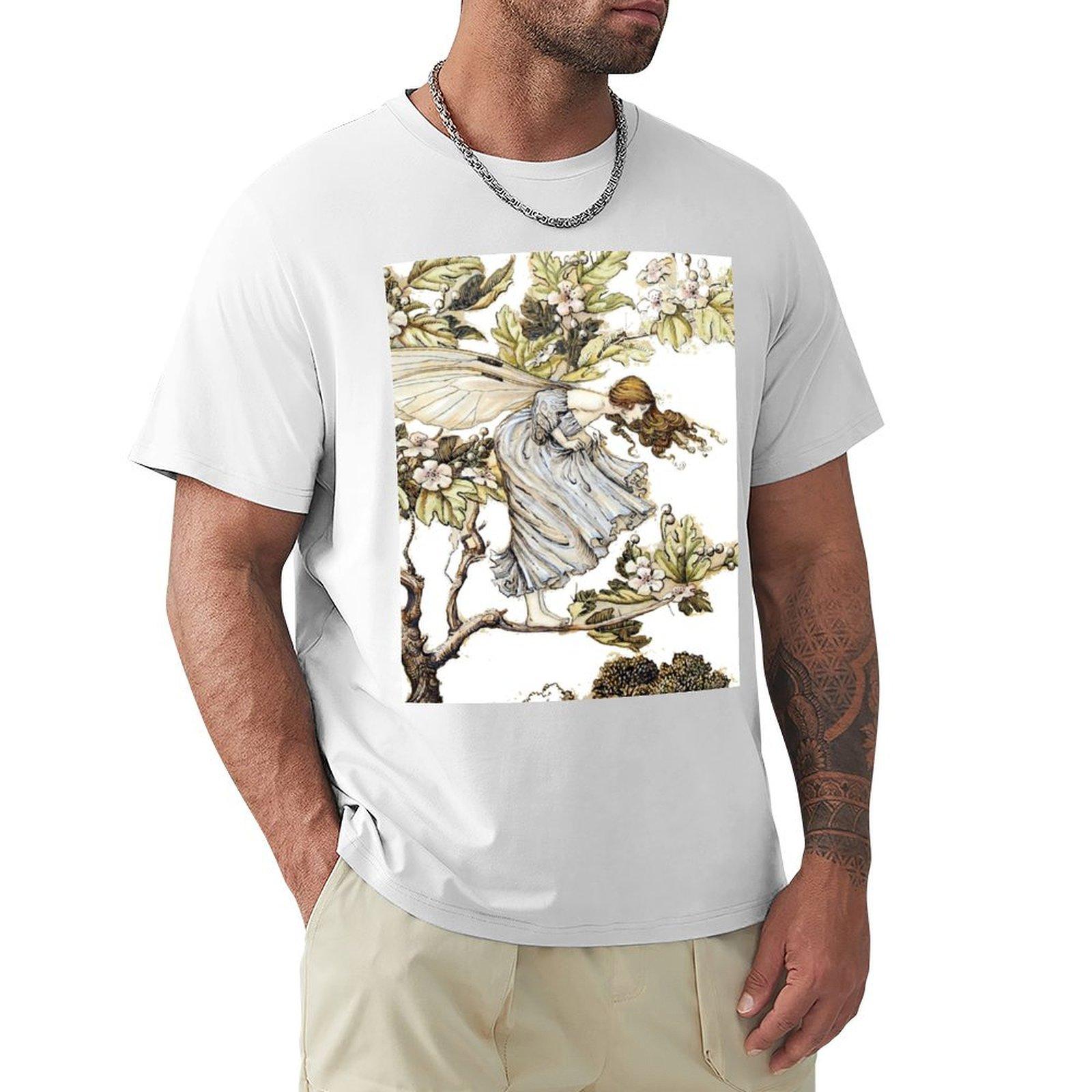 Arthur Rackhams fairies TShirt cotton man tshirts hippie clothes clothes for men S