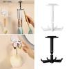 360 Degree Rotating Hook Plastic 7 Prong Swivel Hook for Hanging Pots Towels Keys Space Saving Bathroom Towel Hook