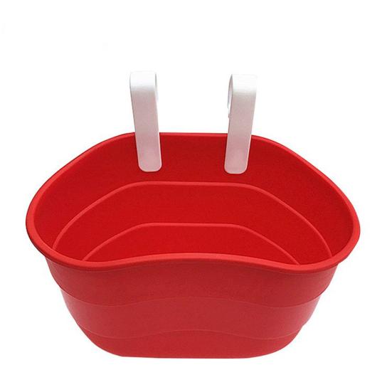 Bicycle Scooter Basket Large Capacity Bright Color Smooth Edge Strong Load-bearing Simple Installation Kids Bicycle Scooter Basket Storage