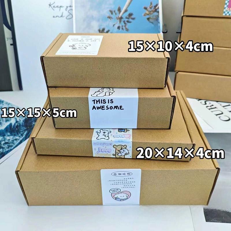 10/20Pcs Cardboard Boxes Packaging Pastry Cake Gift Packaging Boxes Kraft Paper Jewelry Gift Box Wrapping Box Cajas De Empaque