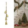 Hanging Bell Decoration Handmade Bell Decor Rustic Vintage Cow Bell Cluster Hanging Decoration for Home Christmas Party Wall