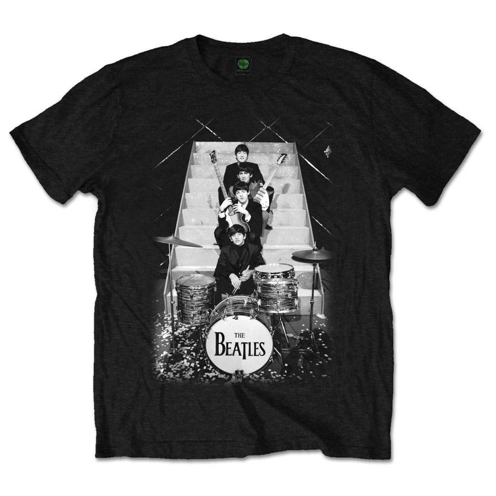 Beatles Stage Stairs T-shirt XX-Large Black Unisex T-Shirt XXXXL