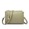 Lychee pattern metal lock small square bag crossbody shoulder bag