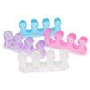 2Pcs Soft Silicone Toe Separator Flexible Finger Spacer Manicure Pedicure Tool