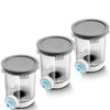 3 Pcs Replacement for Creami Swirl Pints And Lids Ice Cream Soft Serve Maker Accessories for Ninja NC700/NC701