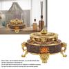 Trinket Incense   with Lid Handcraft Antique Polished Process for Decoration Meditation Room