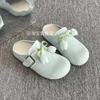 Baotou slippers women's new spring and summer fashion casual shoes in 2025 versatile cartoon belt buckle Boken shoes