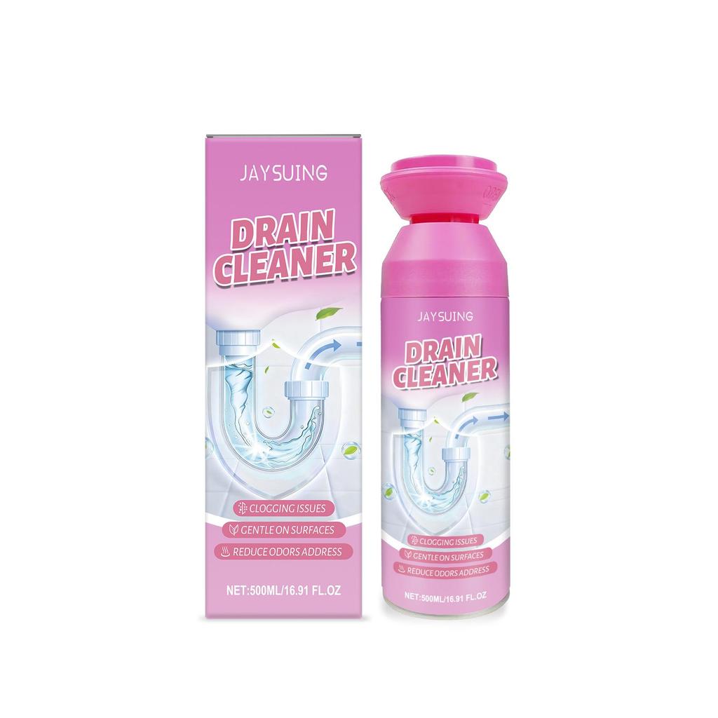 JAYSUING Pipe Cleaner: Dissolves Oil & Dirt, Unclogs Kitchen & Bathroom Drains.