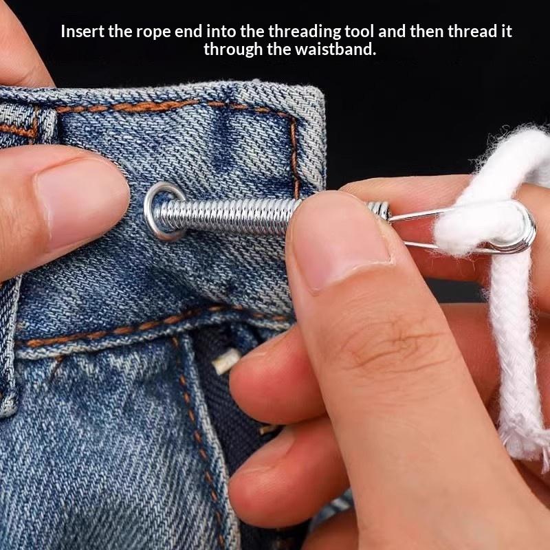 1/3/5Pcs Hoodies Elastic Band Lace Cord Flexible Drawstring Thread Bendable Spring Drawstring Threader Clip Diy Sewing Accessory