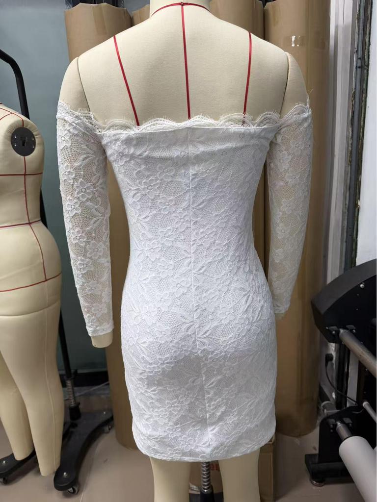 2026 Spring/Summer Elegant Bodycon Lace Dress - Women's Fashion