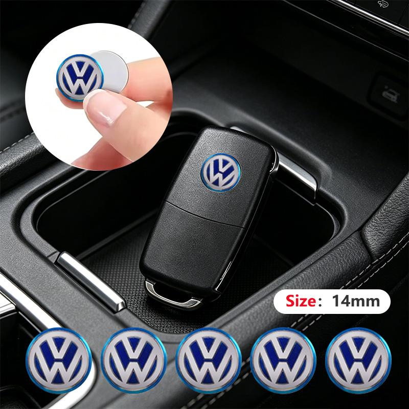 14/11mm Car Key Emblems Replacement Car Key Stickers For Volkswagen VW Polo Passat B5 B6 B7 Golf 4 5 6 Tiguan Jetta CC T5 Touran Ph6