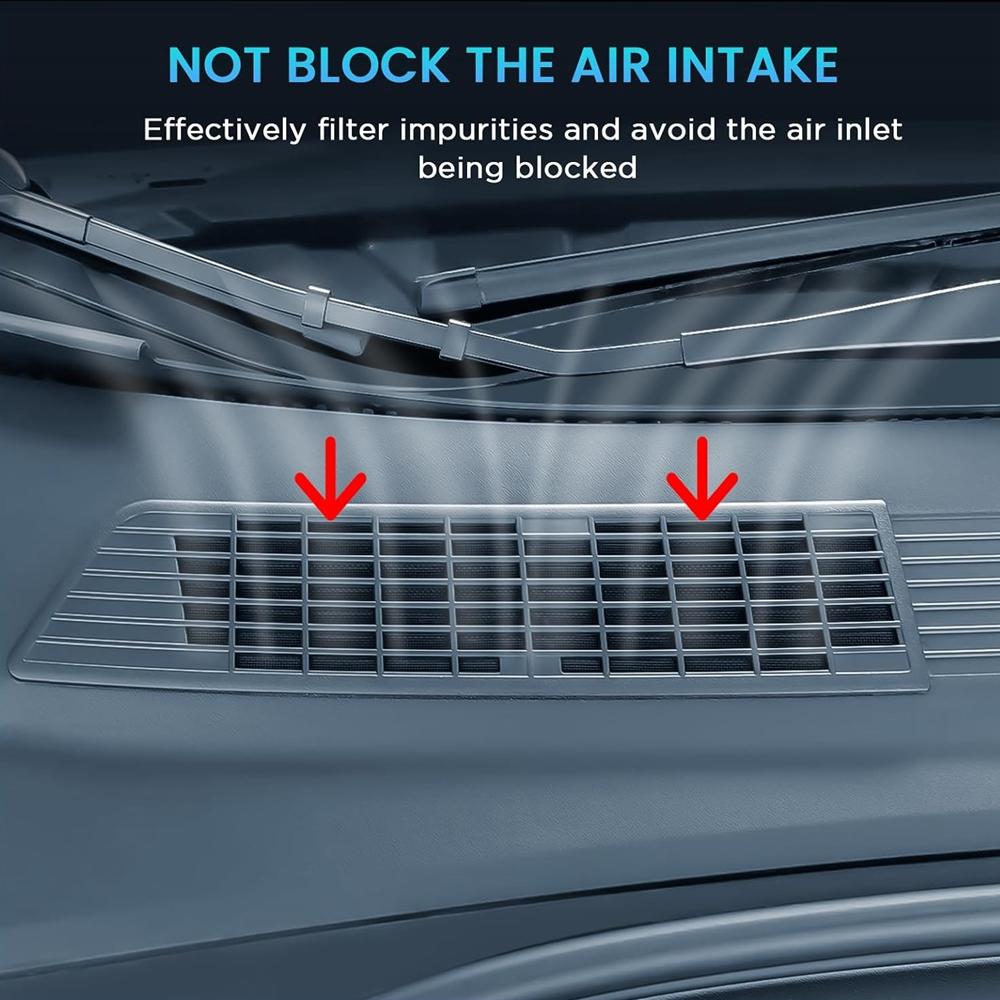 Air Intake Protective Cover for Tesla Model 3 Accessories 2024-2026 Air Flow Vent Protect Inlet Mesh Air Intake Vent Grille
