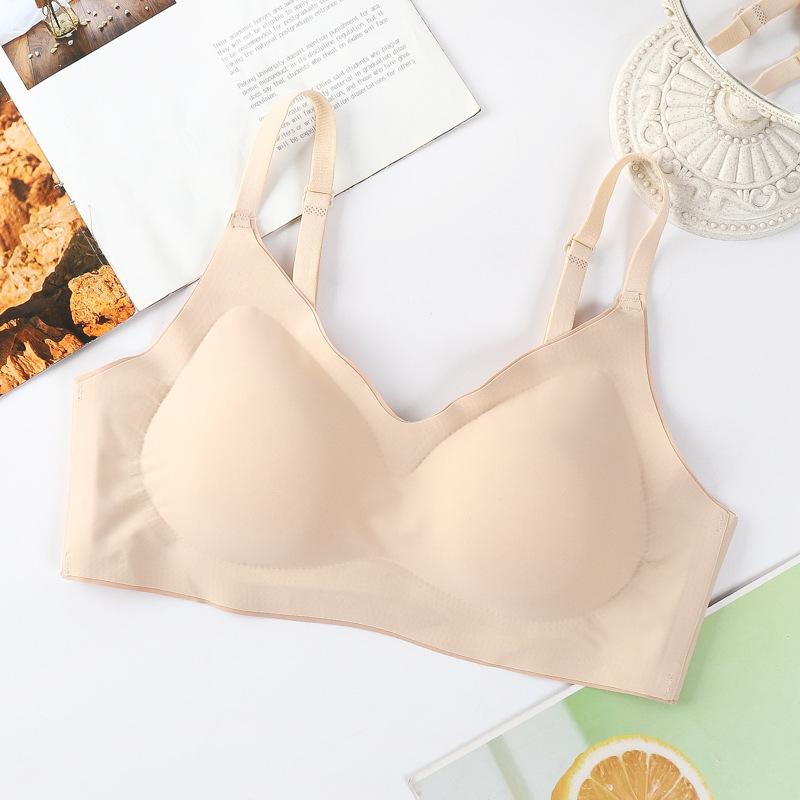 Ice Silk Seamless Plus Size Wireless Sports Bra with Back Shaping