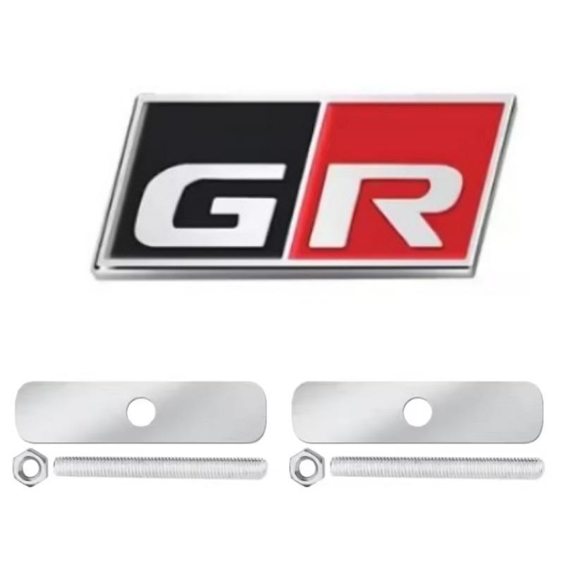 

1PC Car Front Hood Grille Emblem Badge Auto Side Fender Decal Sticker for HV YARiS RZ RC RS Prius Alphard Avensis Prius Verso Crown Yaris GR Front Grill Badge старий срібного кольору