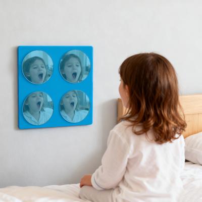 Yousheng Bubble Mirror Acrylic Sensory Wall Mirror Toddlers Safe Shatterproof Design Encourages Visual Motor Skills Interactive Sensory Toy