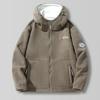 Unisex Sherpa-Fleece-Kapuzenjacke: Warm, Dick, Lässige Mode für Herbst & Winter.