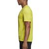 adidas T Shirts Men's Yellow Crew Neck Moderate Straight Fit CW7085