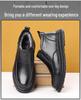 Men's High Top Fur and Leather Boots for Middle-Aged and Elderly  