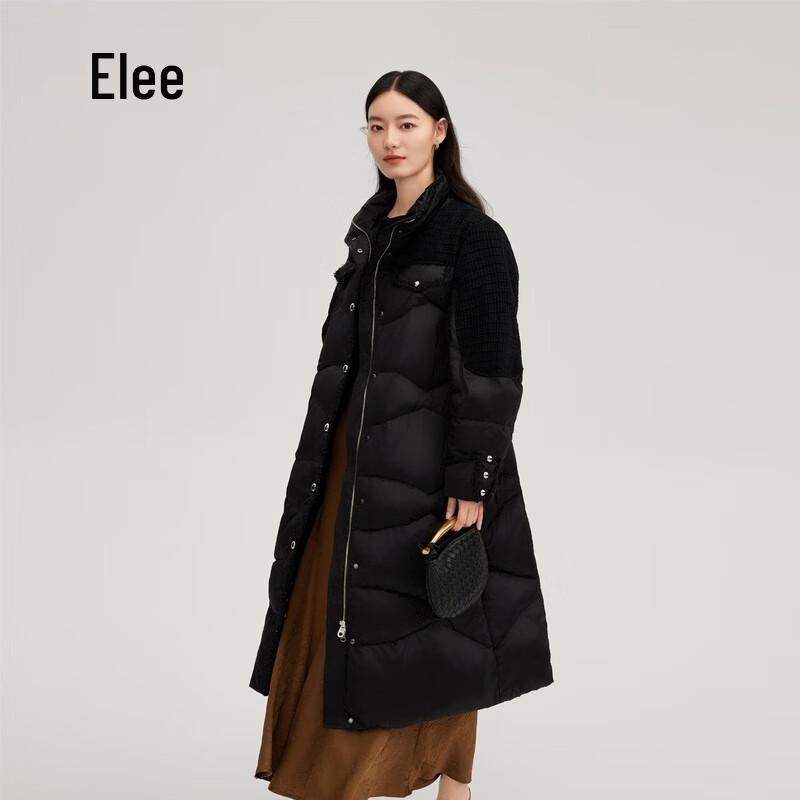 Aolaiyi Women's Long Goose Down Coat with Belt