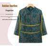Chinese Style Tang Suit Top - Summer Three-Quarter Sleeve Shirt for Middle-Aged and Elderly Women