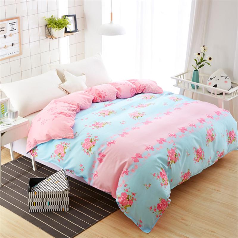 Printing Flower Quilt Cover Fashion Cotton Bedding Luxury Bedclothes