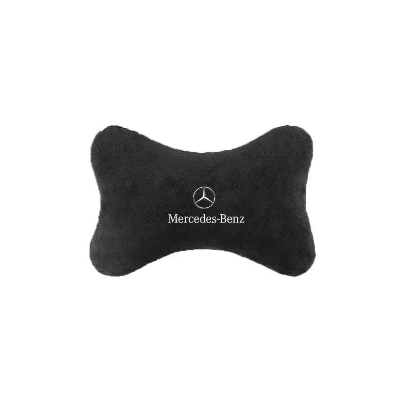 For Mercedes Benz AMG GLE GLS CLS GLC CLA GLA GLK ML C197 R231 W167 Car Seat Pillow Neck Headrest Protect Seat Belt Shoulder