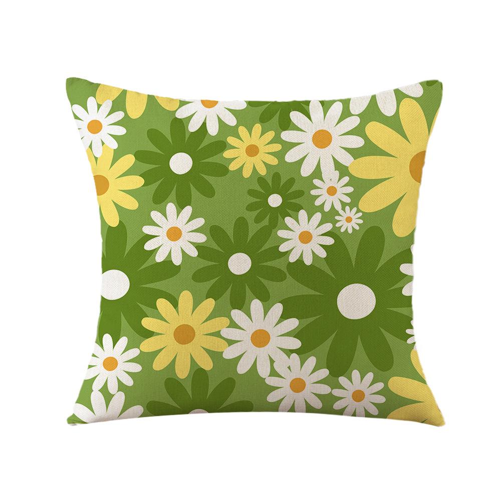 Spring Pillow, Daisy Pillowcase, New Printed Pillow, Office Sofa Pillowcase