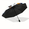 1pc Halloween Night Auto Open/close, All-Season Portable Folding Umbrella for Women & Men, Travel, Everyday, Formal Events - Compact Luxury Parasol, O