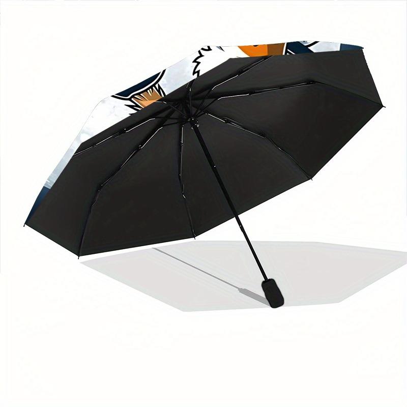 1pc Halloween Night Auto Open/close, All-Season Portable Folding Umbrella for Women & Men, Travel, Everyday, Formal Events - Compact Luxury Parasol, O