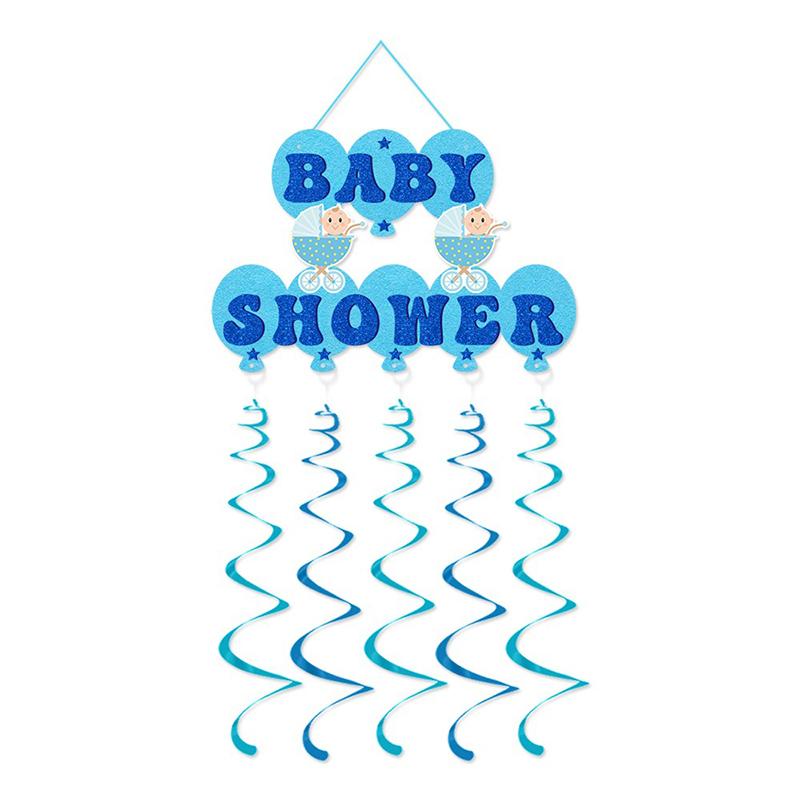 

1Pcs Pink Blue Party Pendant Baby Gender Reveal Spinning Pendant Party Decoration Supplies