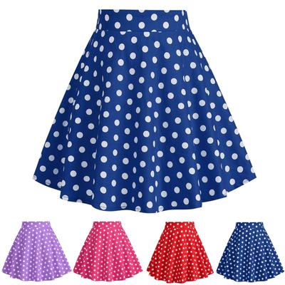 Estate Bambini Stampa a Pois Abbigliamento Vintage per Bambini Gonna da Ragazza